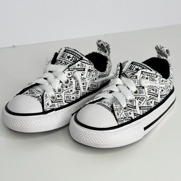 Converse All Star Canvas signature Sneakers‎ - Black/White - Toddler Size 5 - Picture 1 of 9